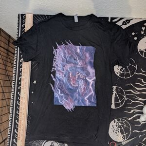 Next Level Apparel Black Tee with Purple Graphic